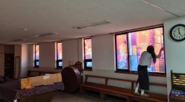 성당2층 창문 시트지 ...